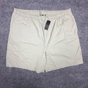 Only NY Ripstop Cotton Shorts Mens XXL Sage Green Khaki Elastic Waist Streetwear